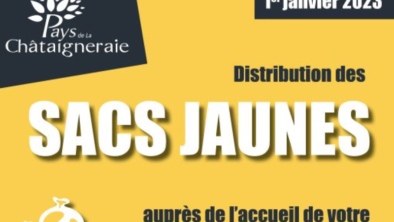 Distribution des sacs jaunes