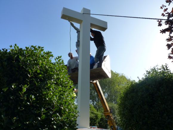 Restauration calvaire de La ReillardiÃ¨re