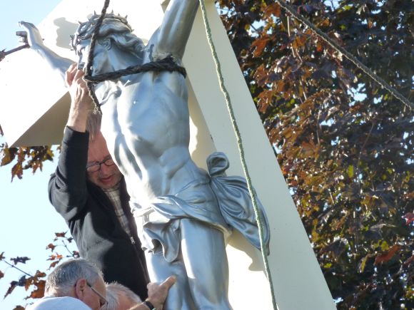 Restauration calvaire de La ReillardiÃ¨re